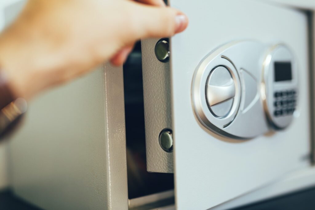 Opening of a safe